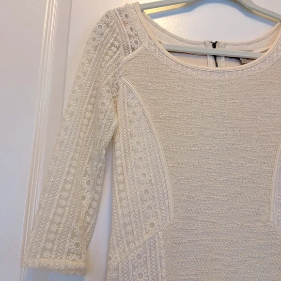 Anthropologie Bordeaux Floral Embroidered Mini Dress - Picture 7 of 15